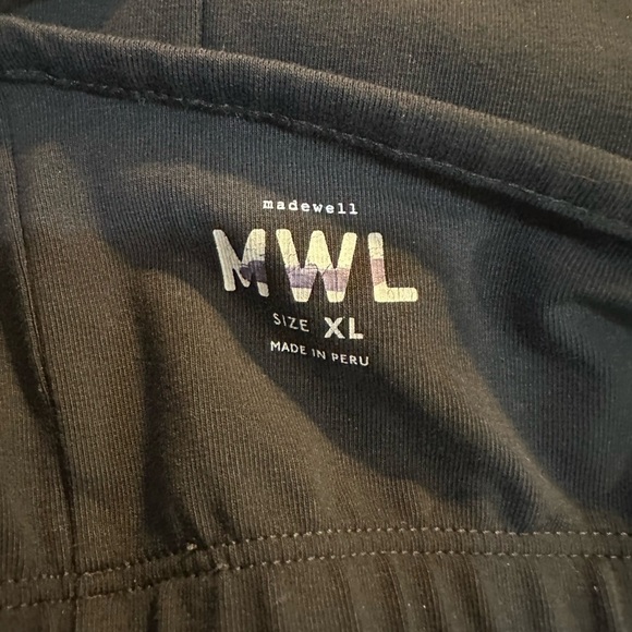 Madewell Knit Biker Unitard Shorts Black XL NWT - Picture 8 of 10